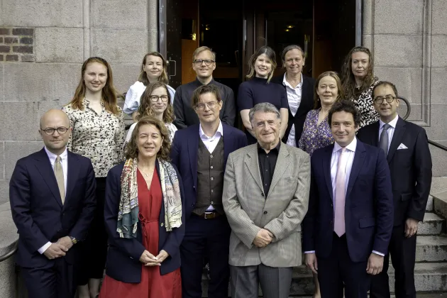 The new doctors, honory doctors, the jubilee doctor and representatives from the Faculty.Phot.